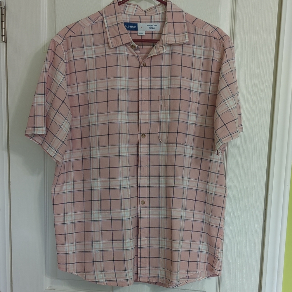 Old Navy Pink Casual Button Down Shirt